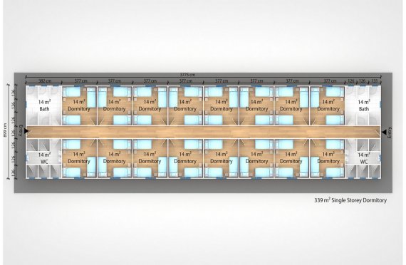 Unit Kemudahan Modular 339 m²