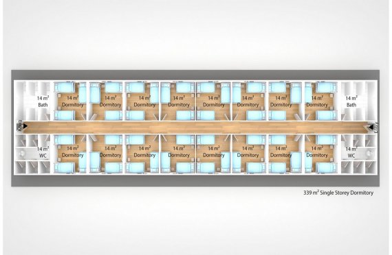 Unit Kemudahan Modular 339 m²