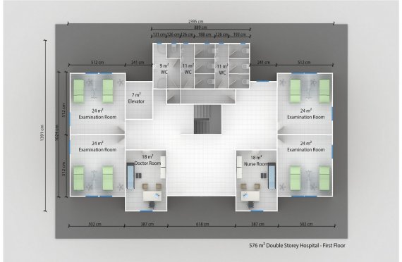 Hospital Modular 576 m²