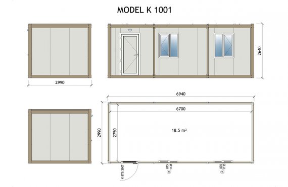Kabin Mudah Alih K 1001