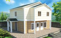 114 m² Rumah Prefabricated