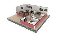49 m² Rumah Prefabricated
