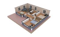 87 m² Rumah Prefabricated