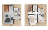 91 m² Rumah Prefabricated